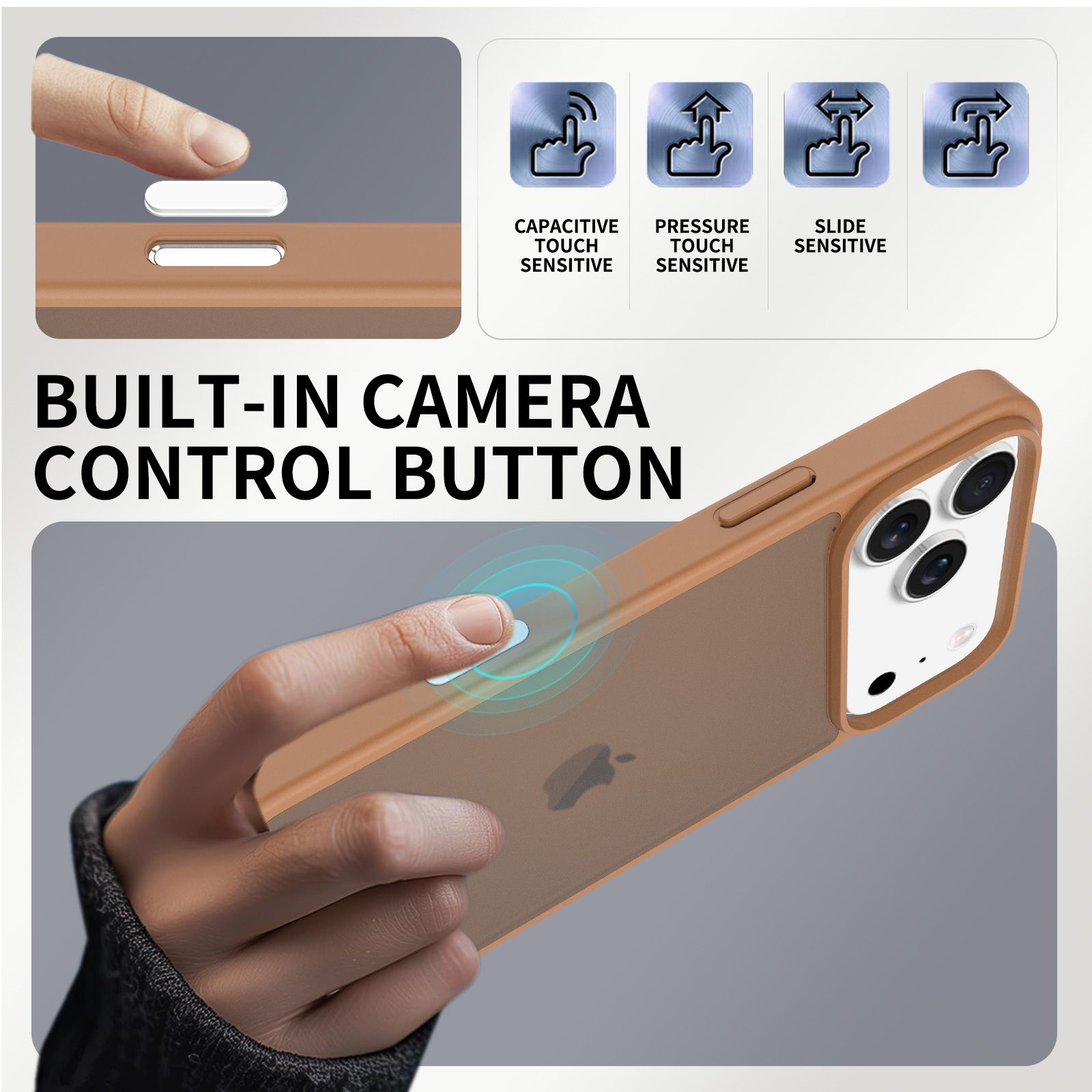 Pulse Translucent Matte Skin Feeling Case with Camera Action Button — 24