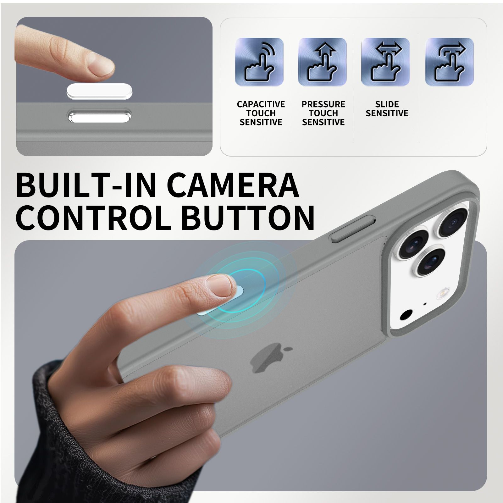 Pulse Translucent Matte Skin Feeling Case with Camera Action Button — 46