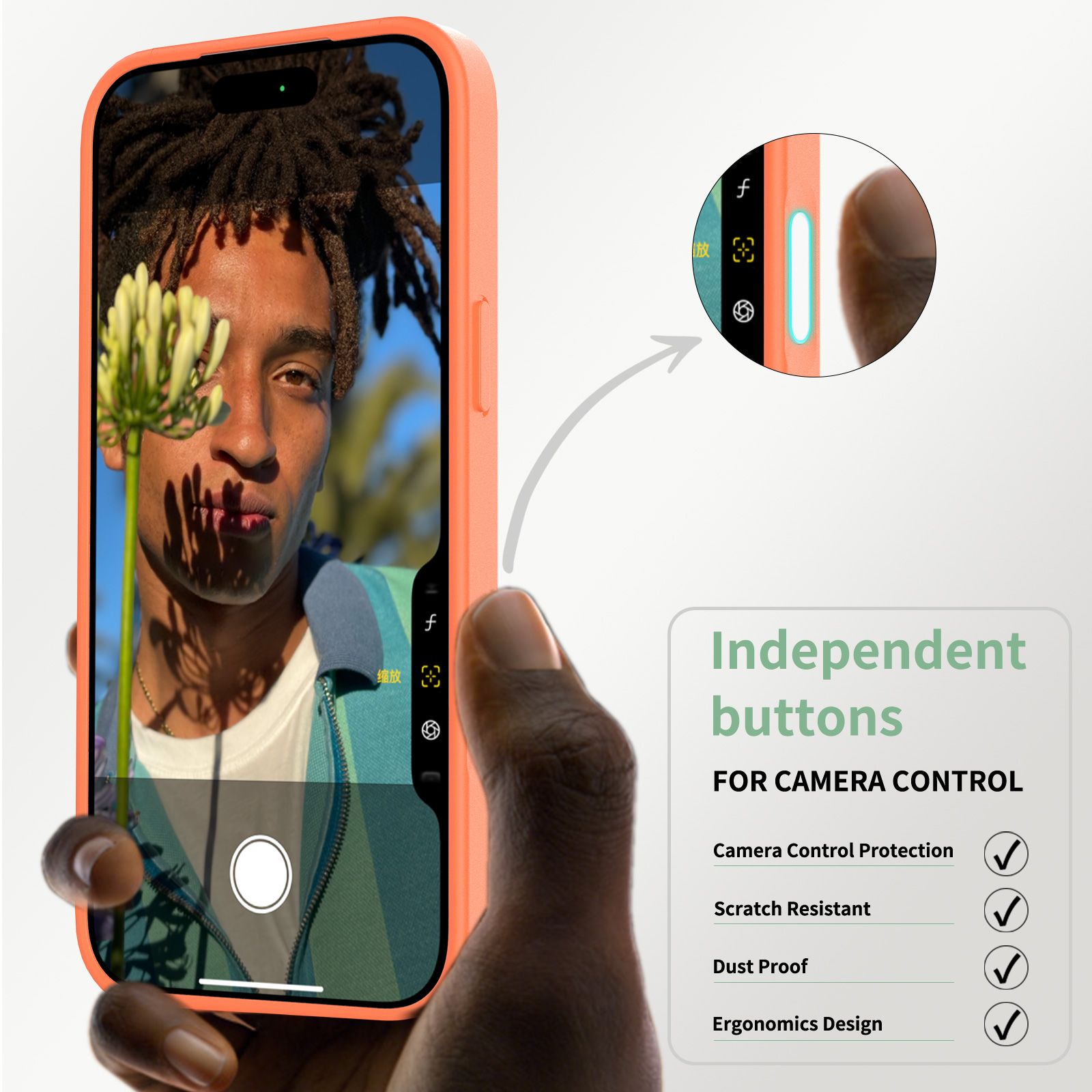 Pulse Translucent Matte Skin Feeling Case with Camera Action Button — 96
