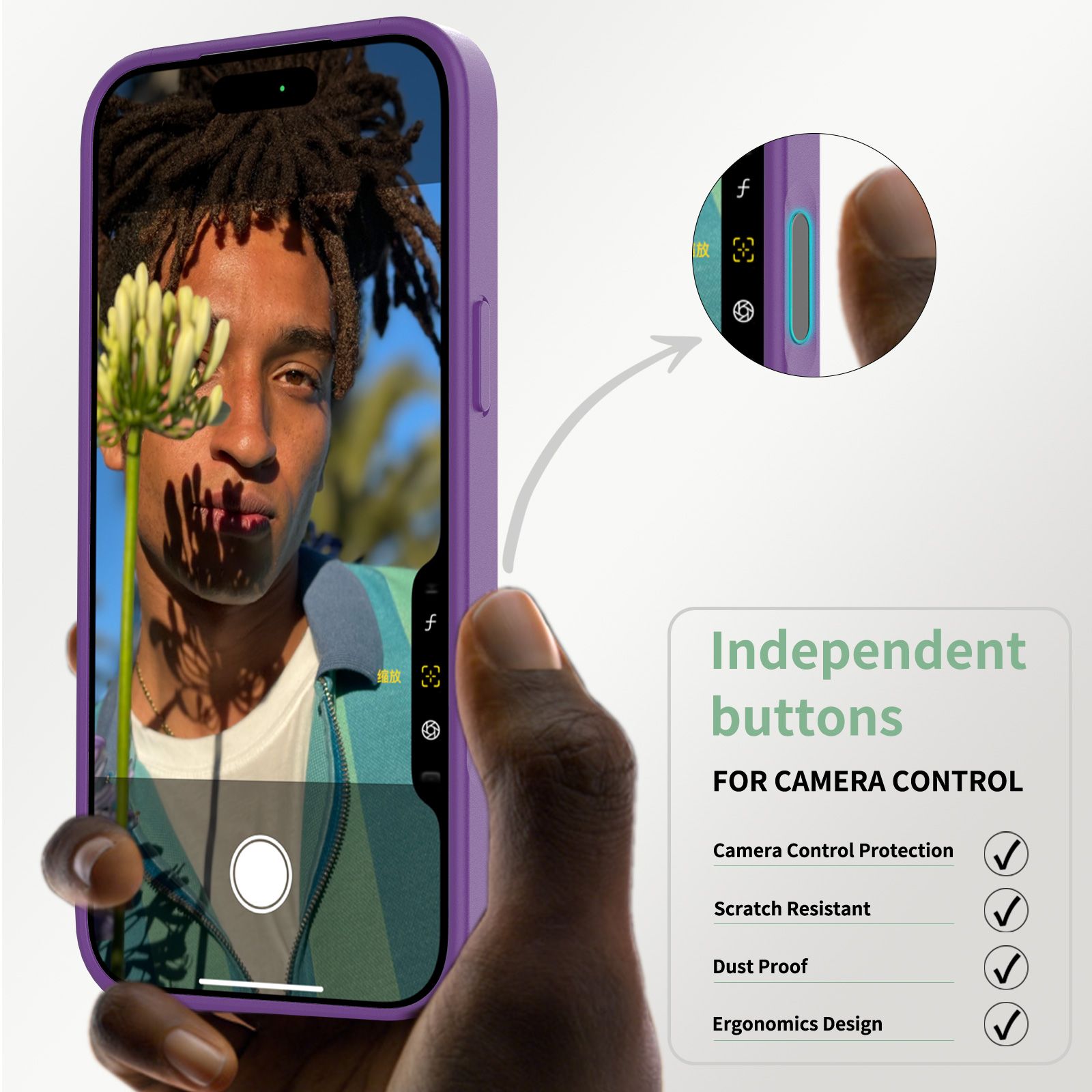 Pulse Translucent Matte Skin Feeling Case with Camera Action Button — 39