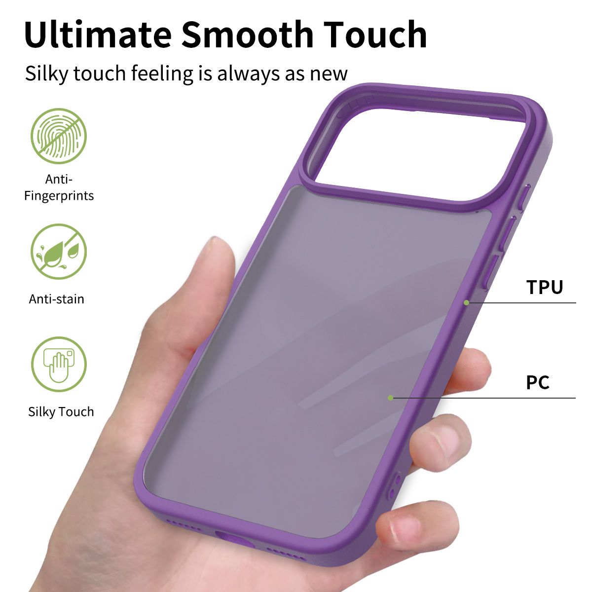 Pulse Translucent Matte Skin Feeling Case with Camera Action Button — 41