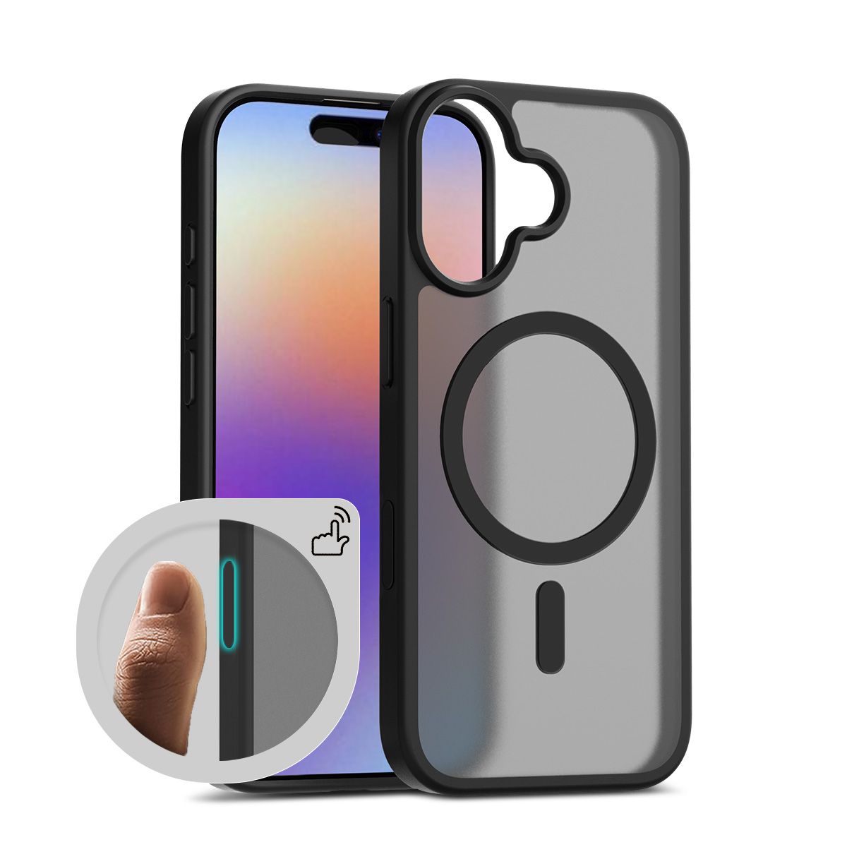 Pulse Translucent Matte Skin Feeling Case with Camera Action Button — 243
