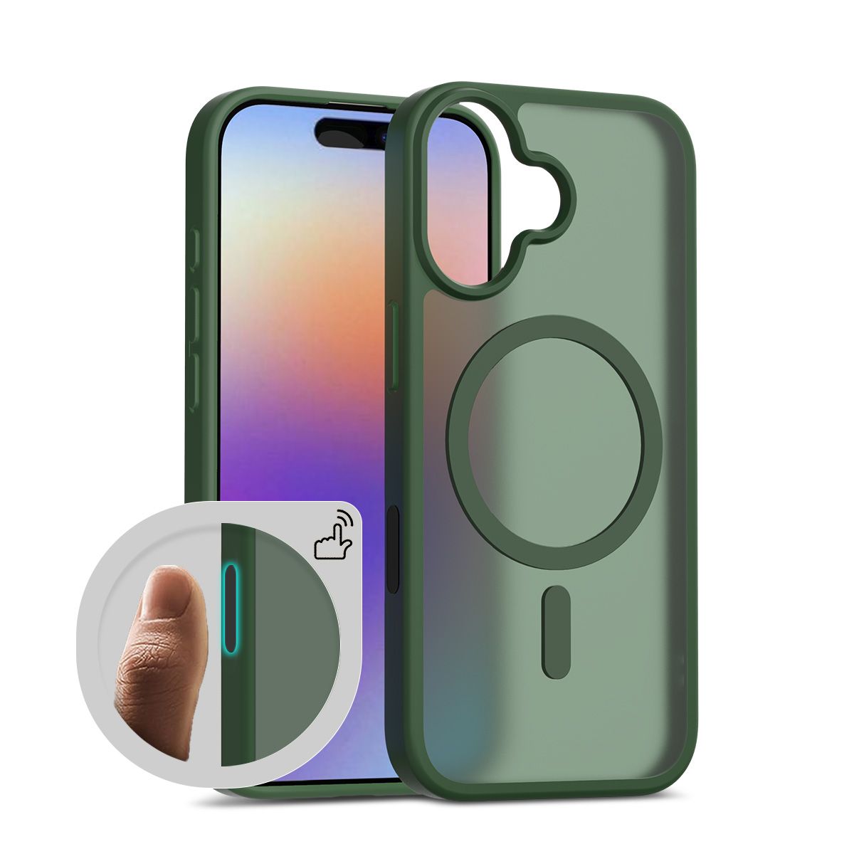 Pulse Translucent Matte Skin Feeling Case with Camera Action Button — 311