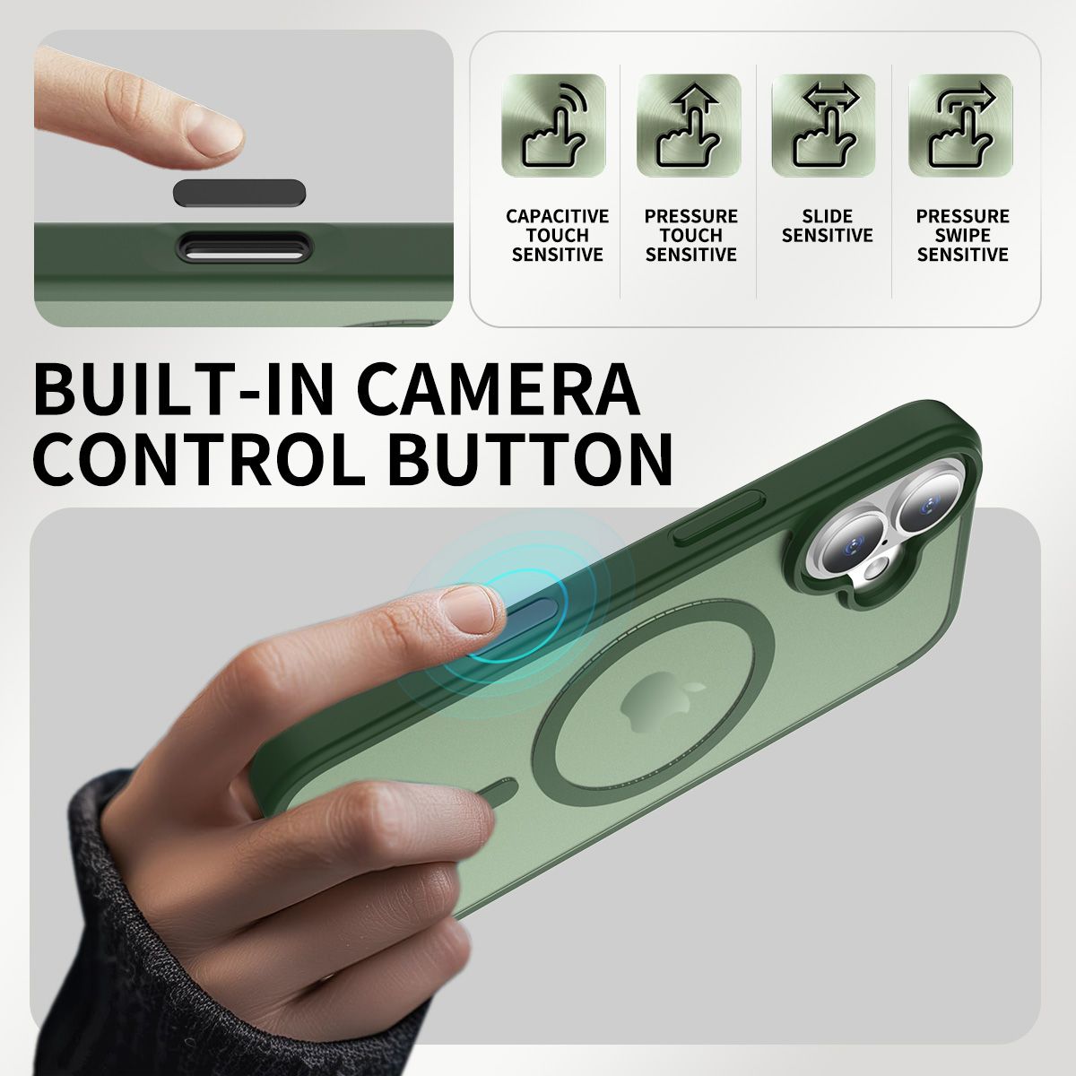 Pulse Translucent Matte Skin Feeling Case with Camera Action Button — 253