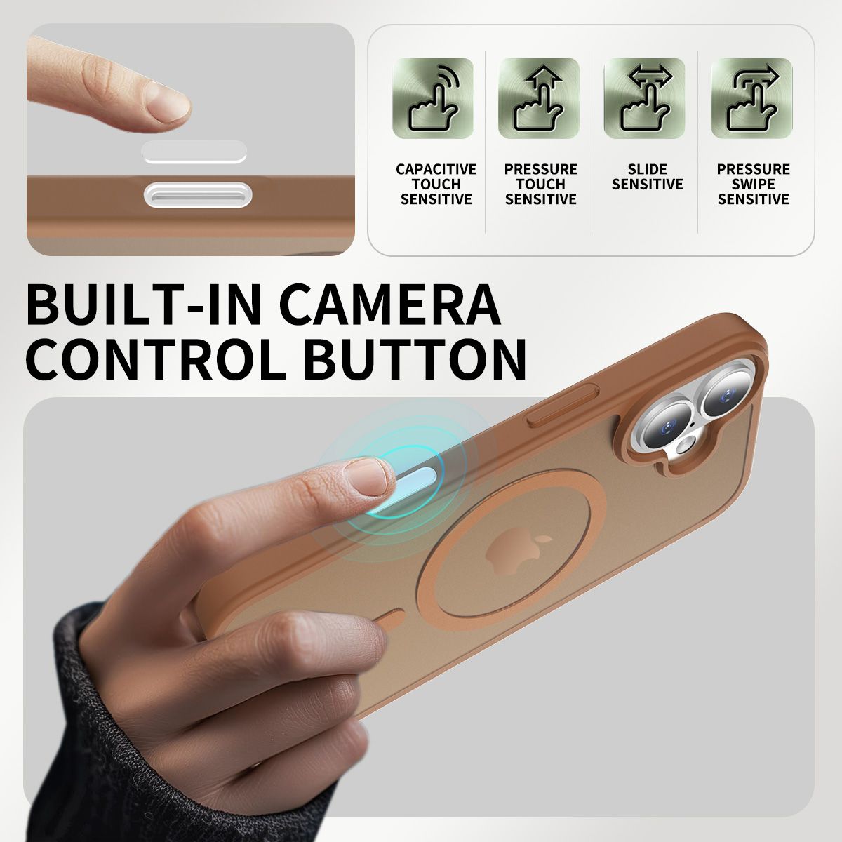Pulse Translucent Matte Skin Feeling Case with Camera Action Button — 277