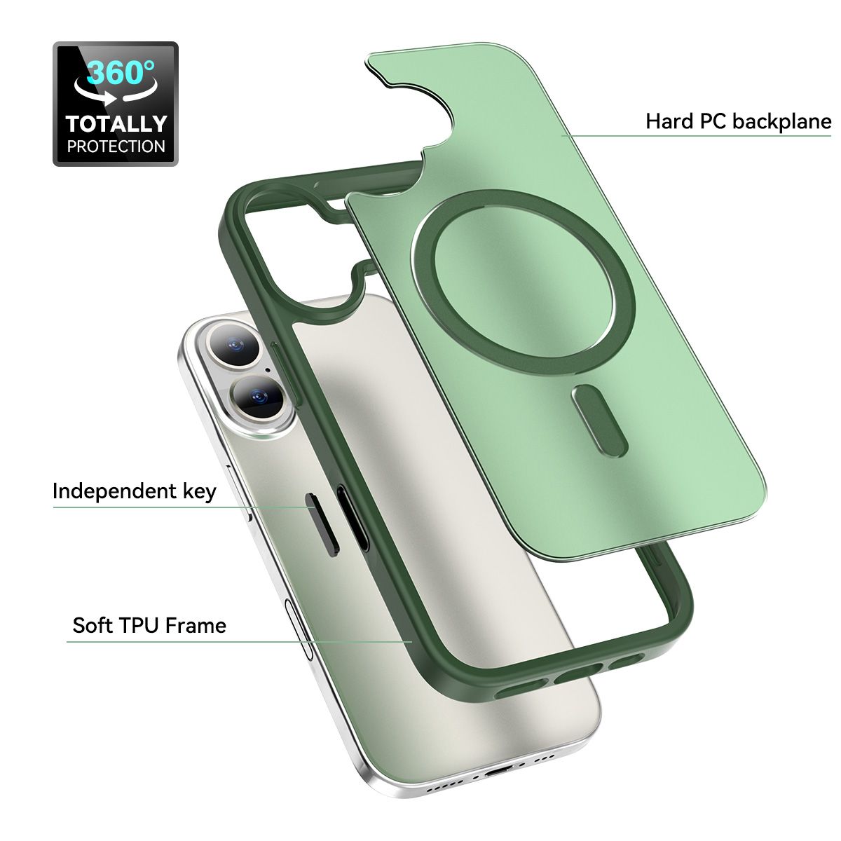 Pulse Translucent Matte Skin Feeling Case with Camera Action Button — 254
