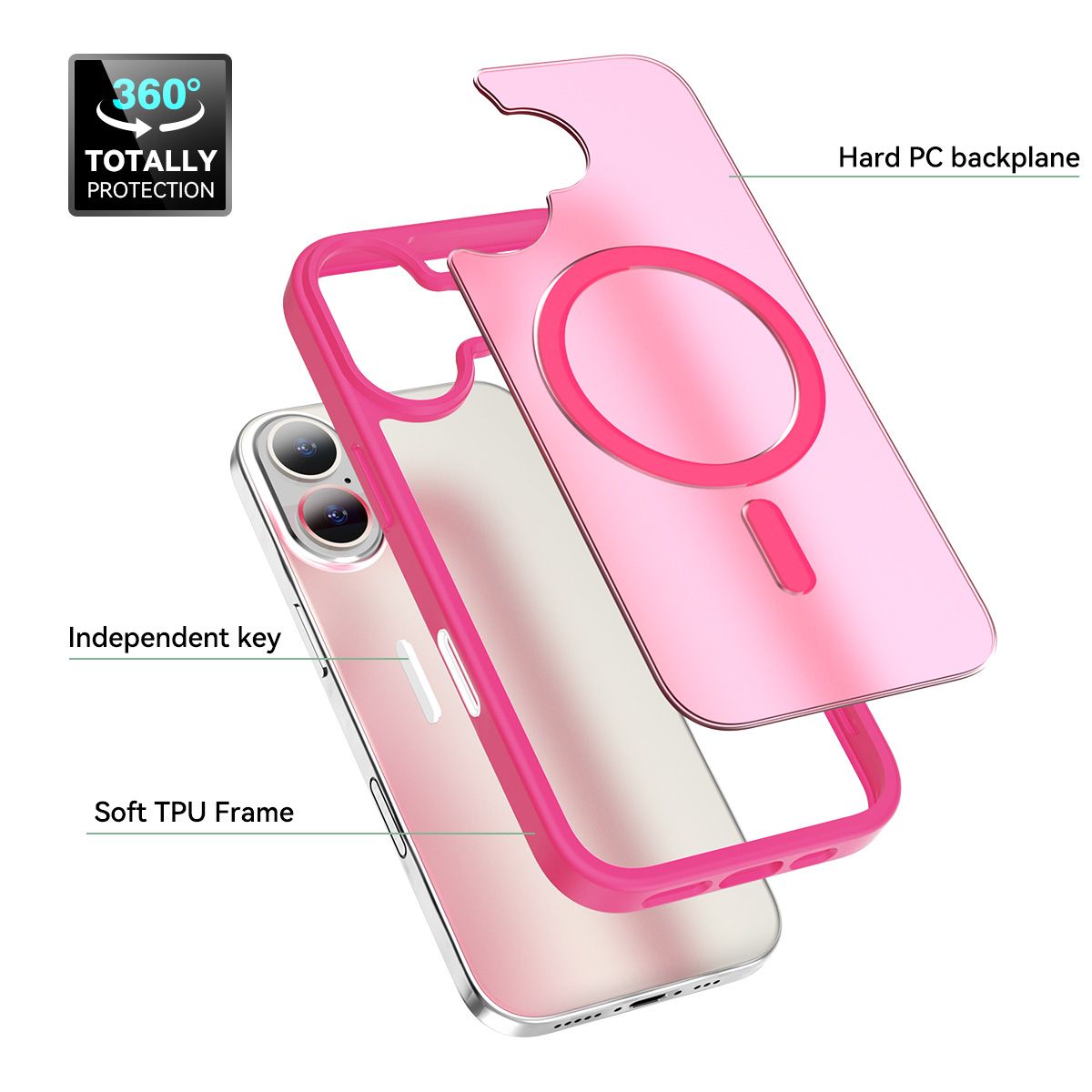 Pulse Translucent Matte Skin Feeling Case with Camera Action Button — 266