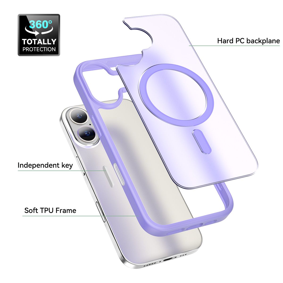 Pulse Translucent Matte Skin Feeling Case with Camera Action Button — 272