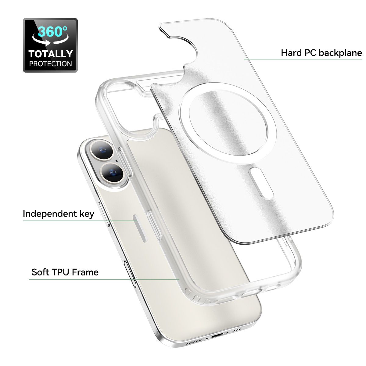 Pulse Translucent Matte Skin Feeling Case with Camera Action Button — 284