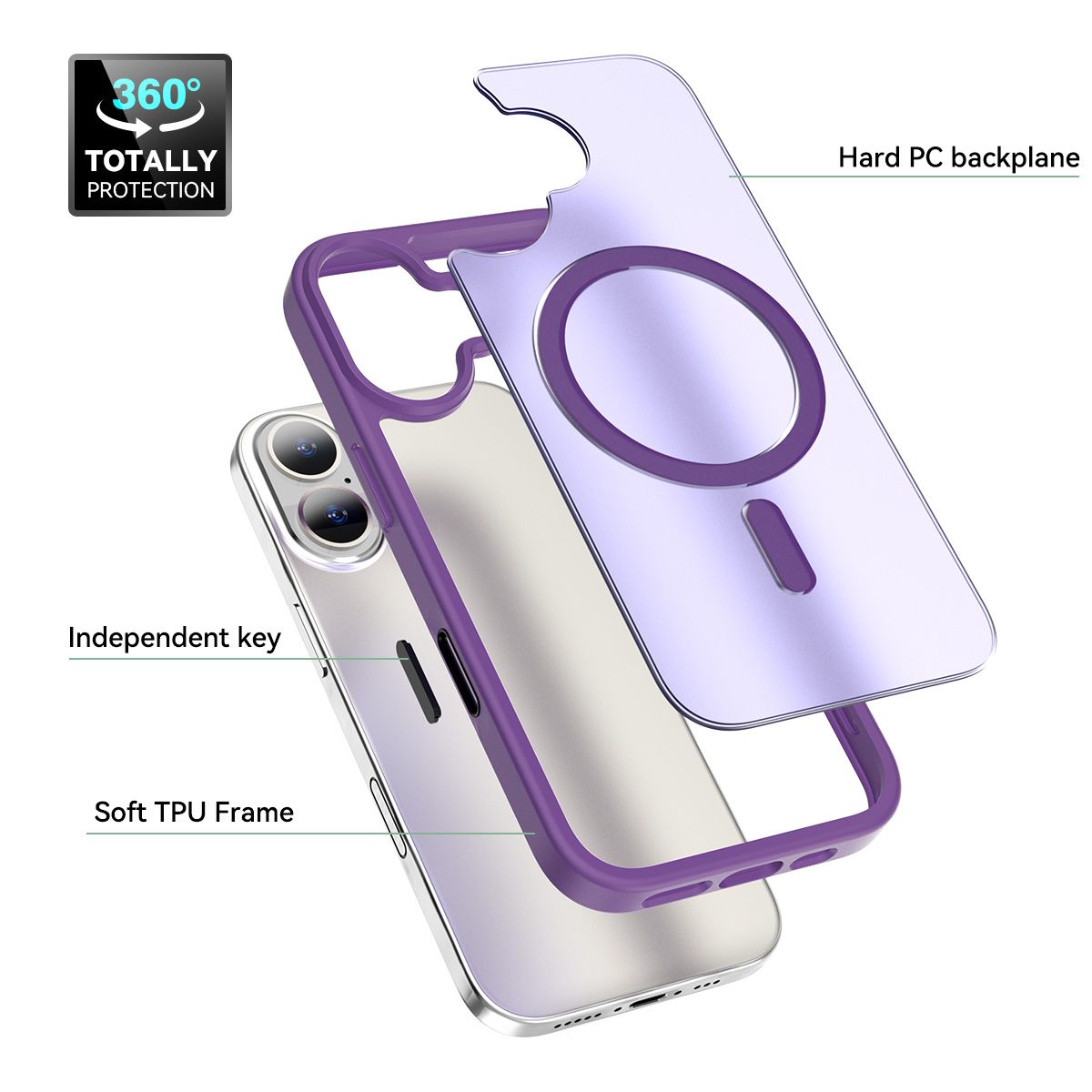 Pulse Translucent Matte Skin Feeling Case with Camera Action Button — 294