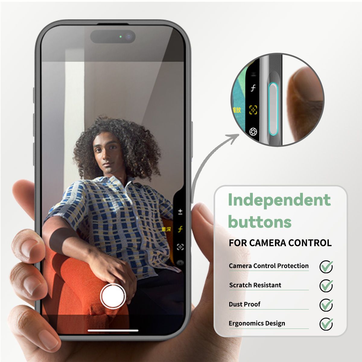 Pulse Translucent Matte Skin Feeling Case with Camera Action Button — 247