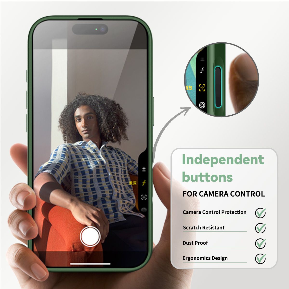 Pulse Translucent Matte Skin Feeling Case with Camera Action Button — 255
