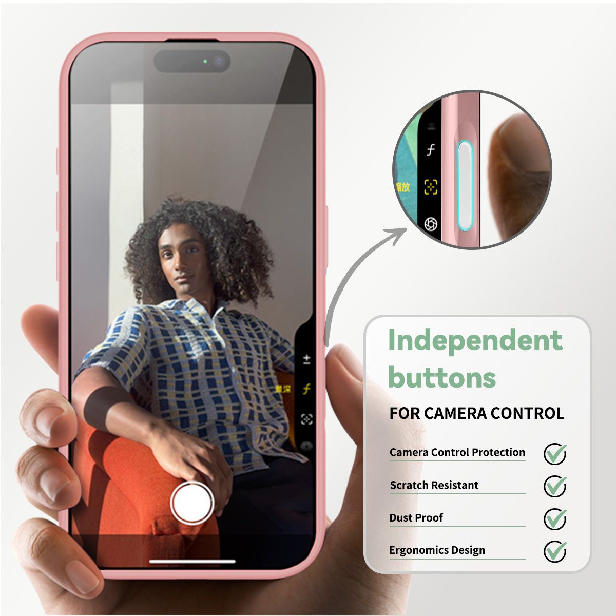 Pulse Translucent Matte Skin Feeling Case with Camera Action Button — 261