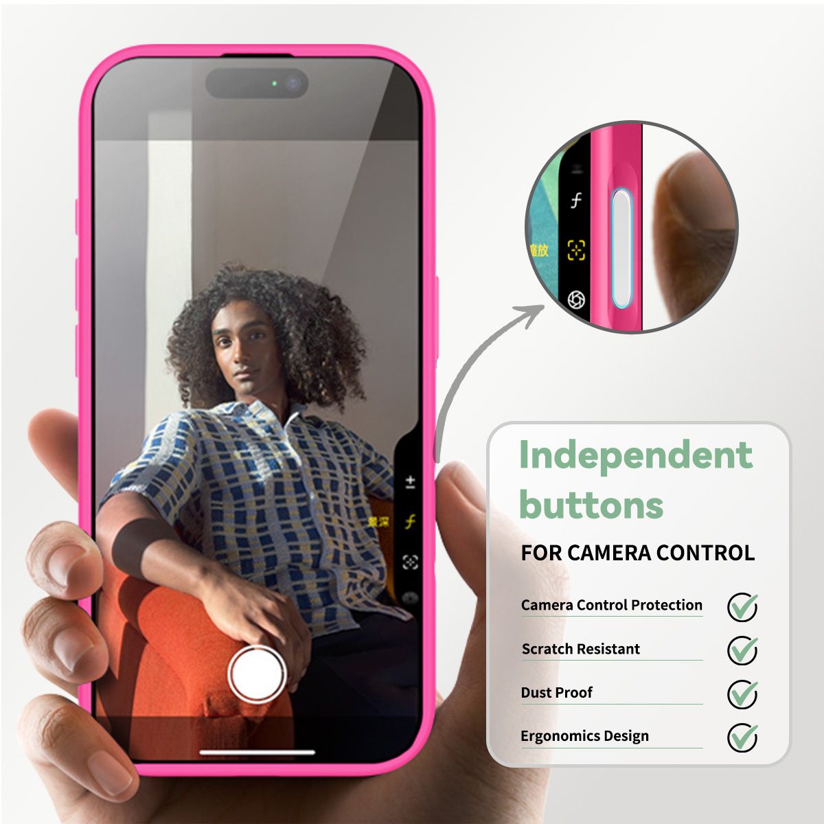 Pulse Translucent Matte Skin Feeling Case with Camera Action Button — 267