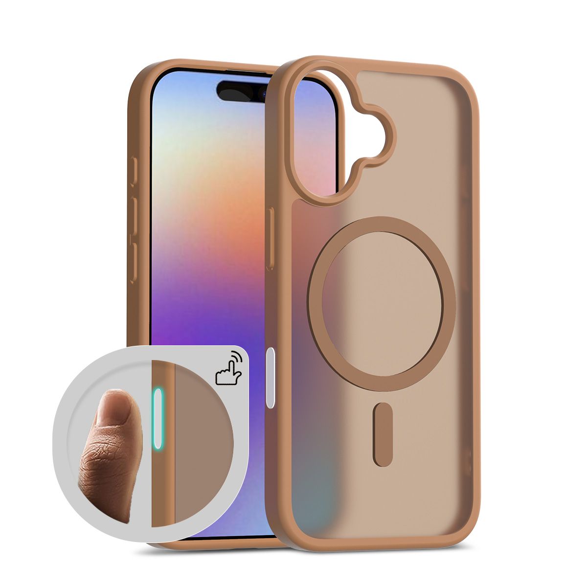 Pulse Translucent Matte Skin Feeling Case with Camera Action Button — 319