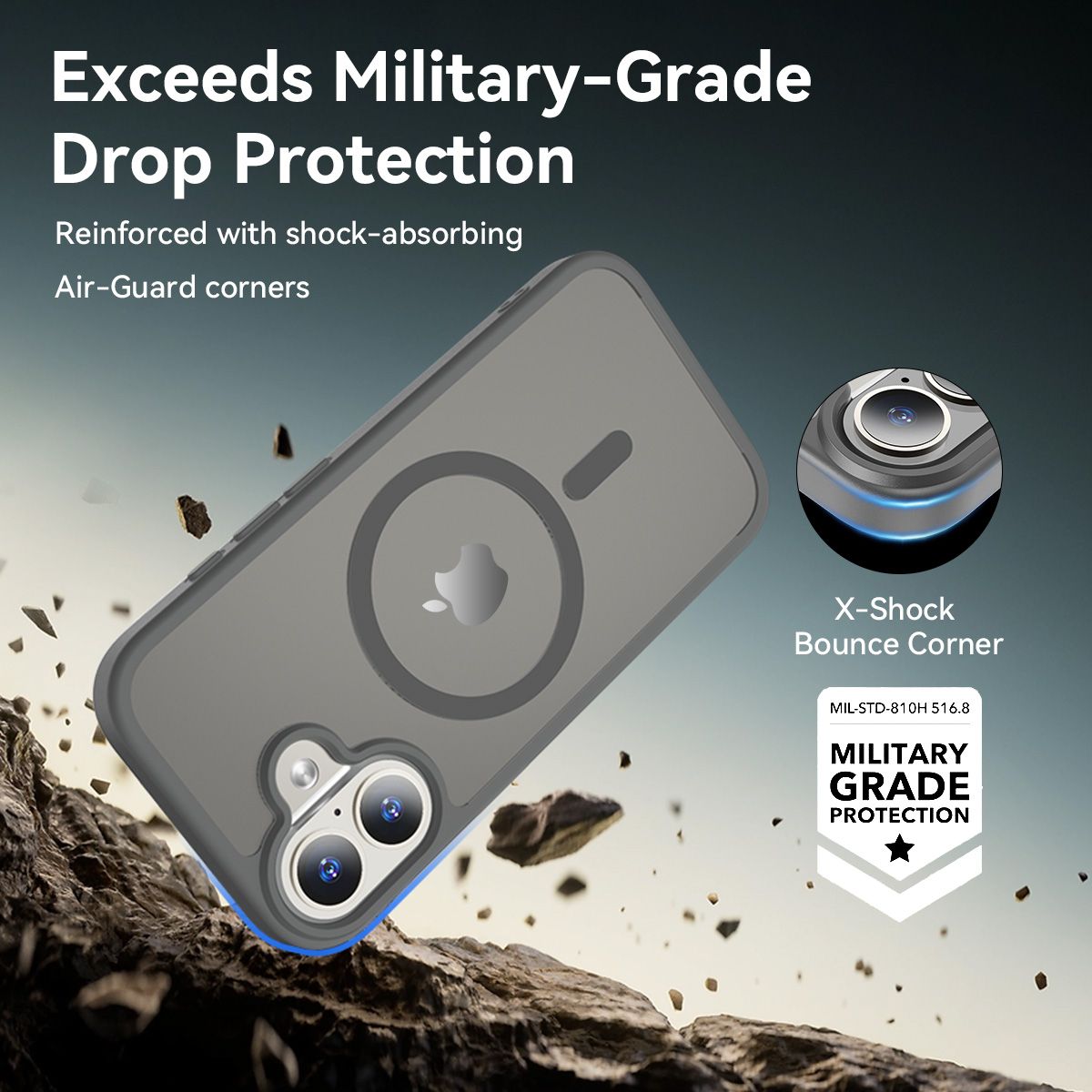 Pulse Translucent Matte Skin Feeling Case with Camera Action Button — 249