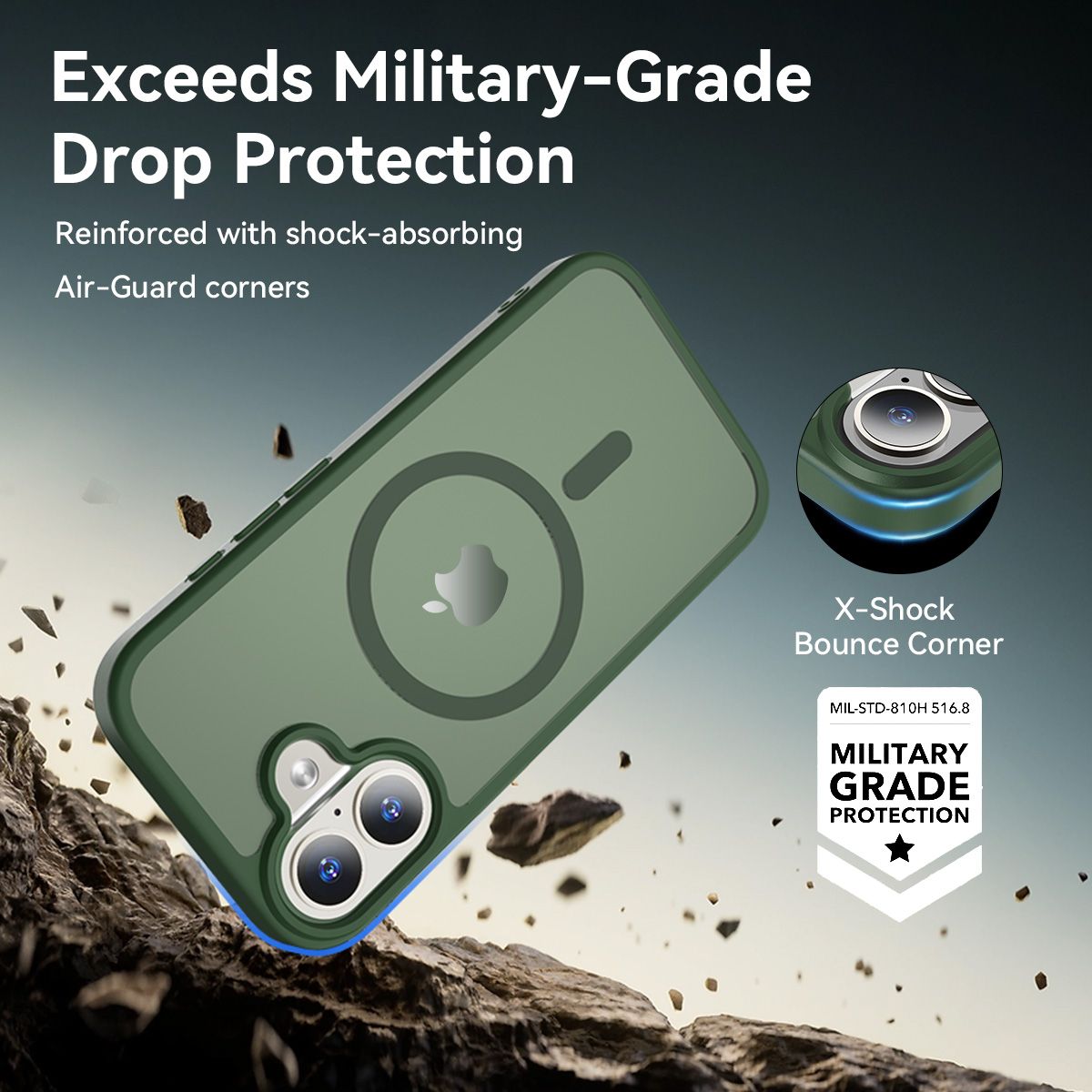 Pulse Translucent Matte Skin Feeling Case with Camera Action Button — 257