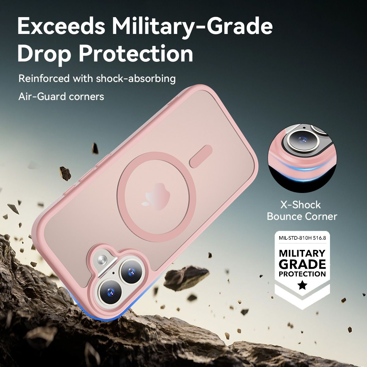 Pulse Translucent Matte Skin Feeling Case with Camera Action Button — 263