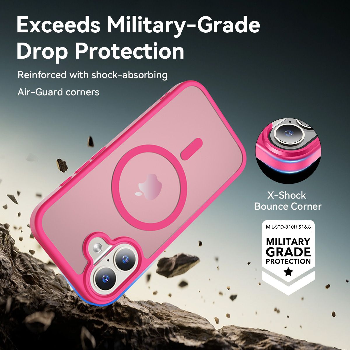 Pulse Translucent Matte Skin Feeling Case with Camera Action Button — 269