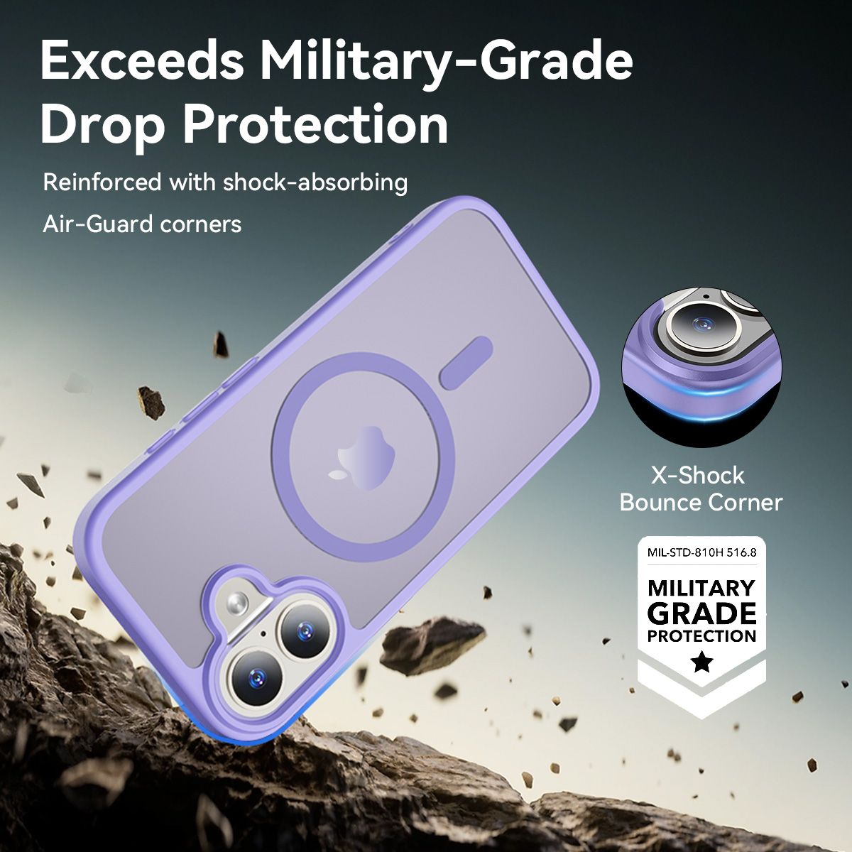 Pulse Translucent Matte Skin Feeling Case with Camera Action Button — 275