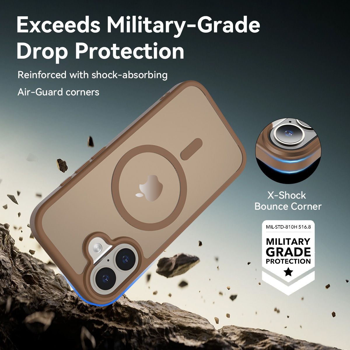 Pulse Translucent Matte Skin Feeling Case with Camera Action Button — 281