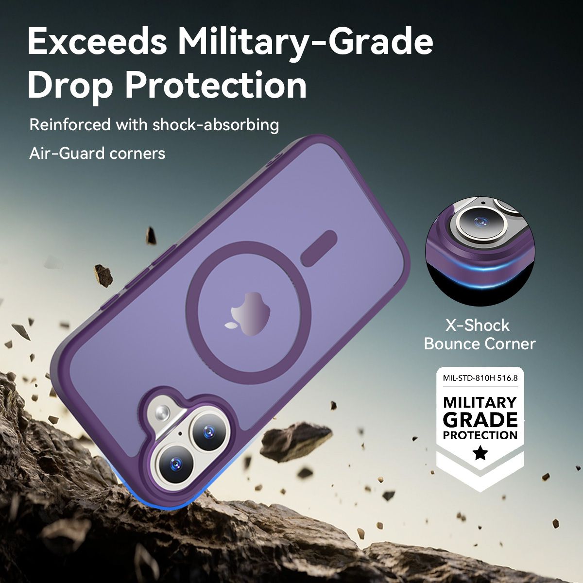 Pulse Translucent Matte Skin Feeling Case with Camera Action Button — 297