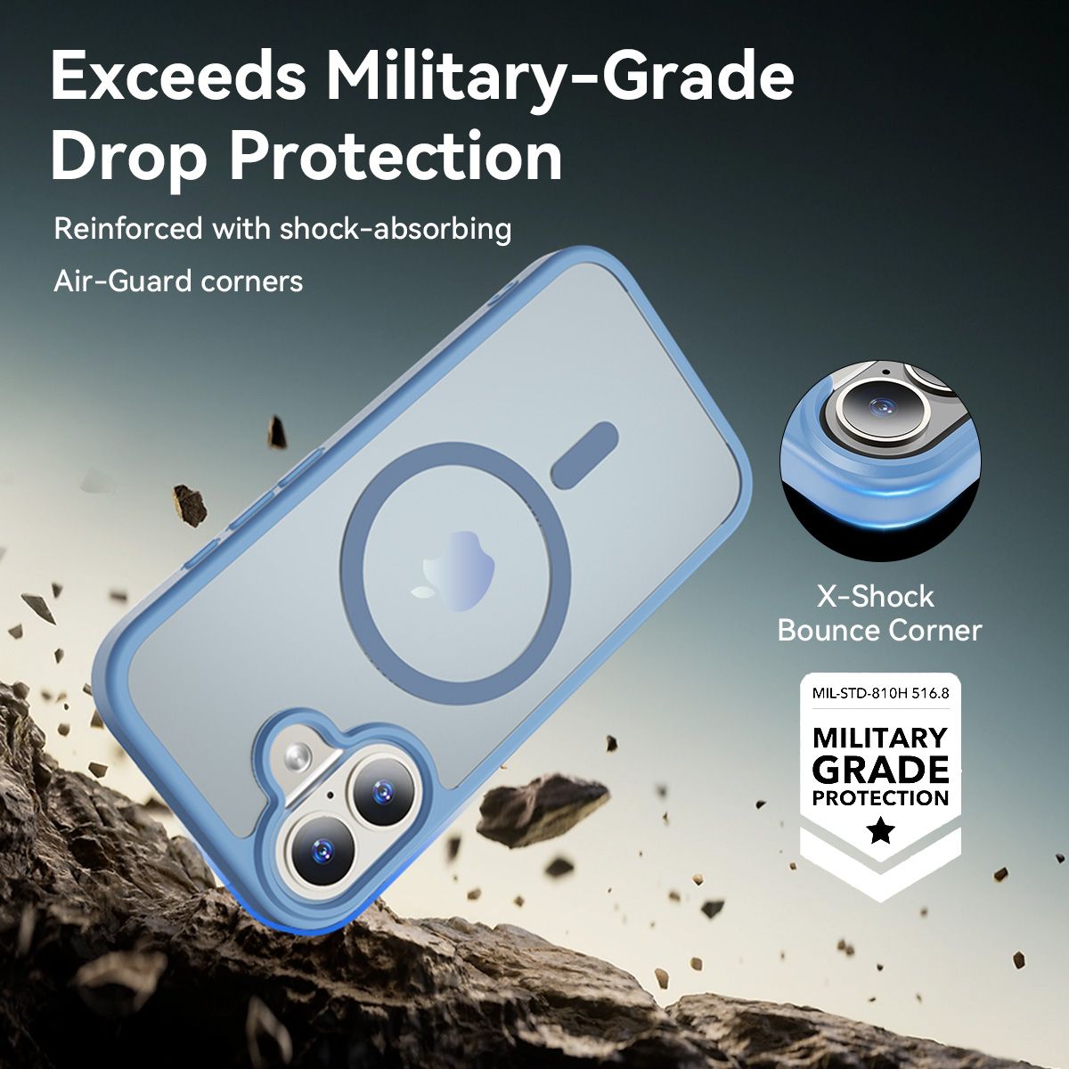 Pulse Translucent Matte Skin Feeling Case with Camera Action Button — 303