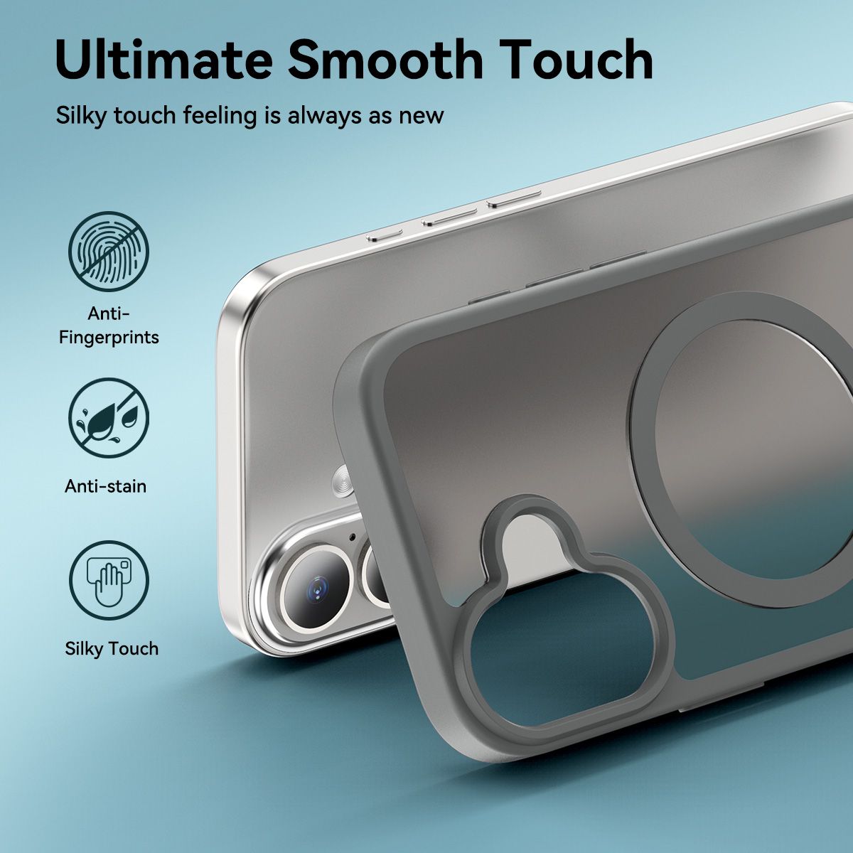 Pulse Translucent Matte Skin Feeling Case with Camera Action Button — 250
