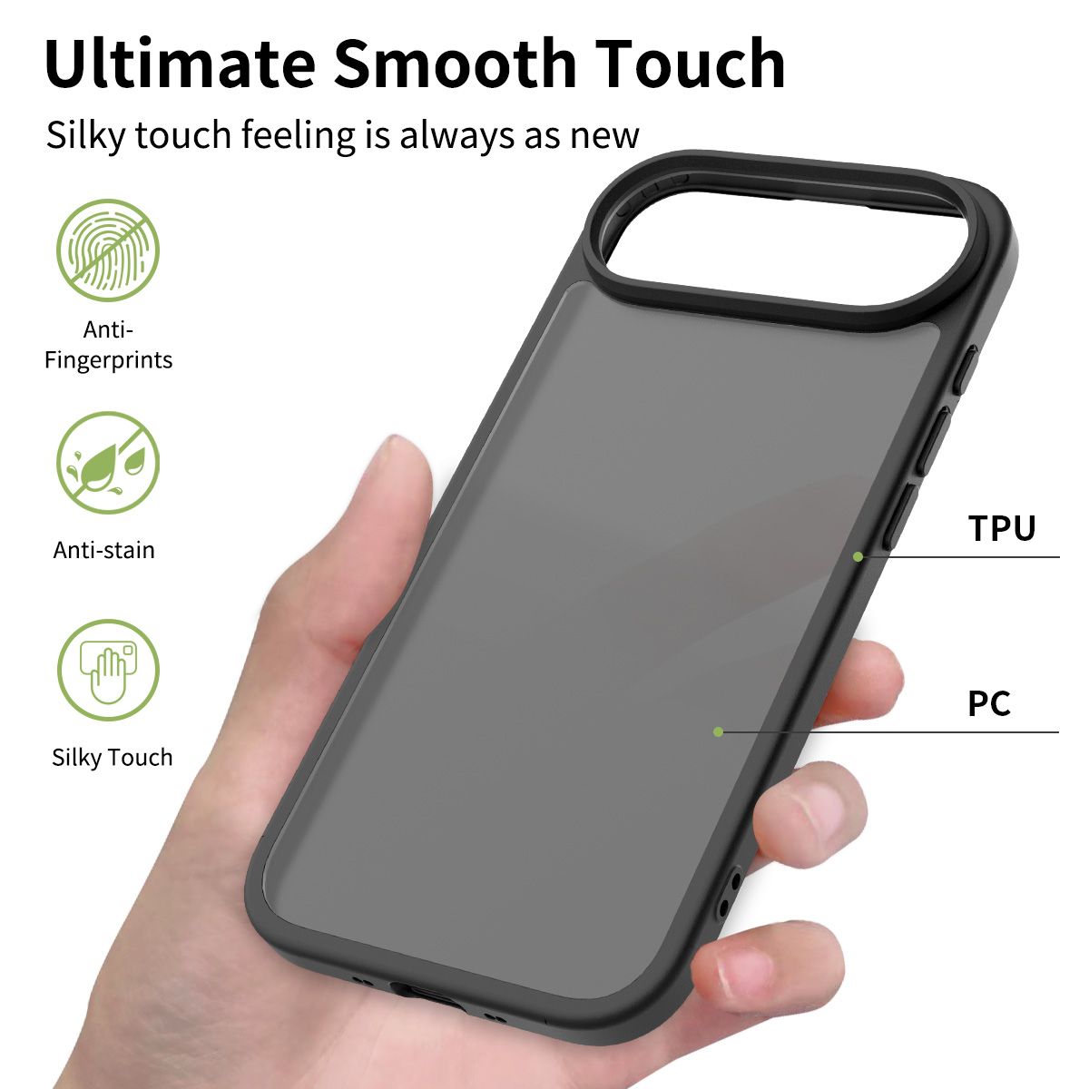Pulse Translucent Matte Skin Feeling Case with Camera Action Button — 187