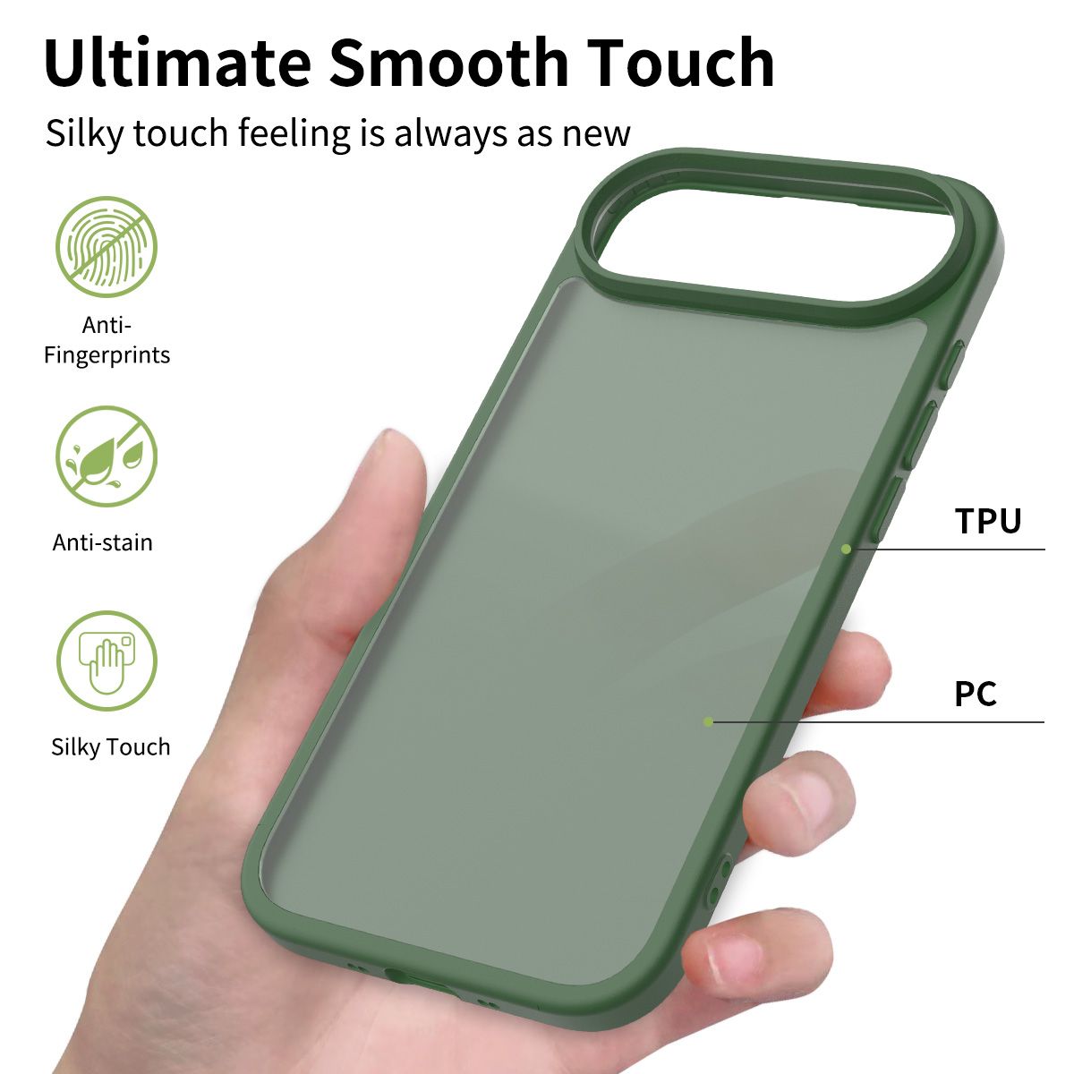 Pulse Translucent Matte Skin Feeling Case with Camera Action Button — 193