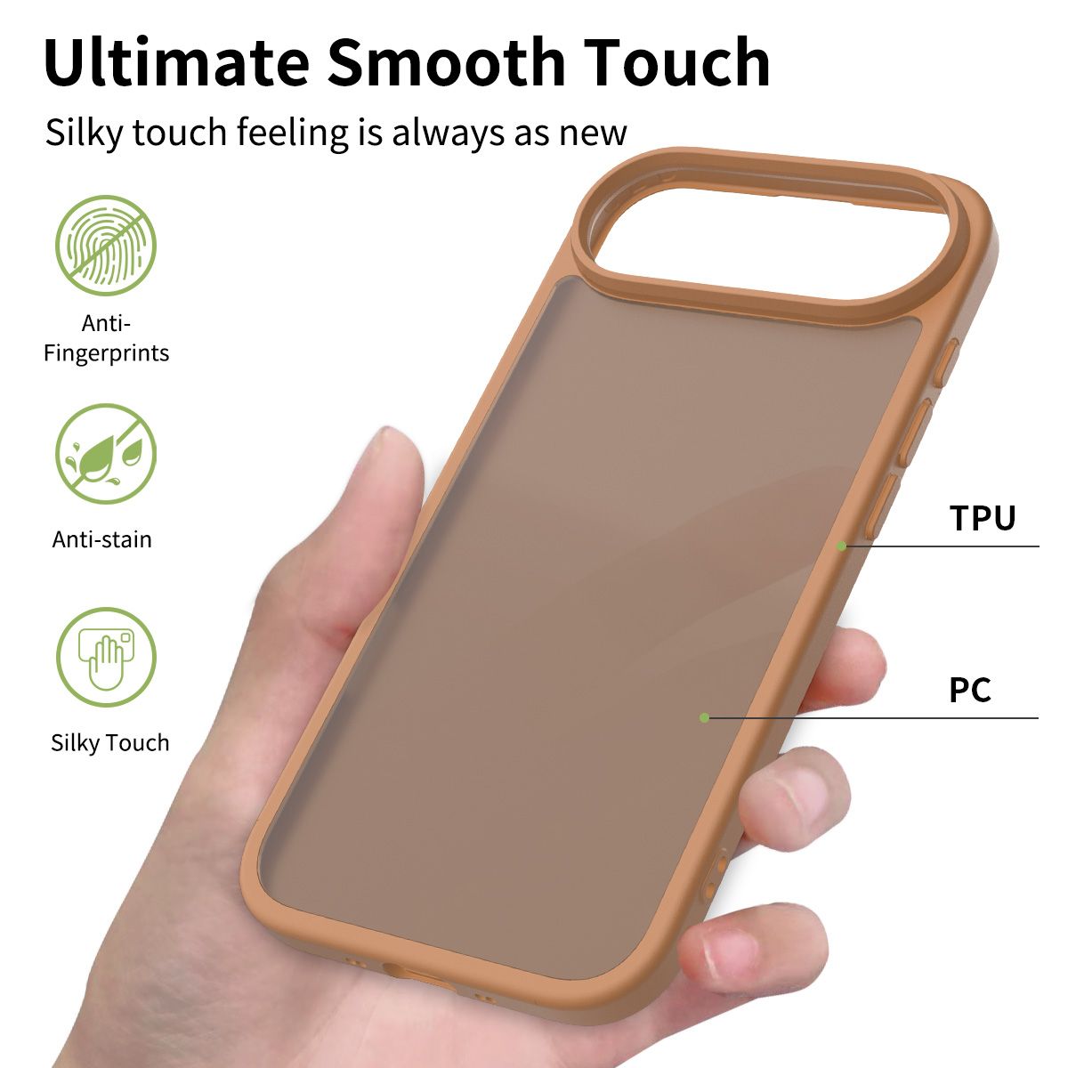 Pulse Translucent Matte Skin Feeling Case with Camera Action Button — 209