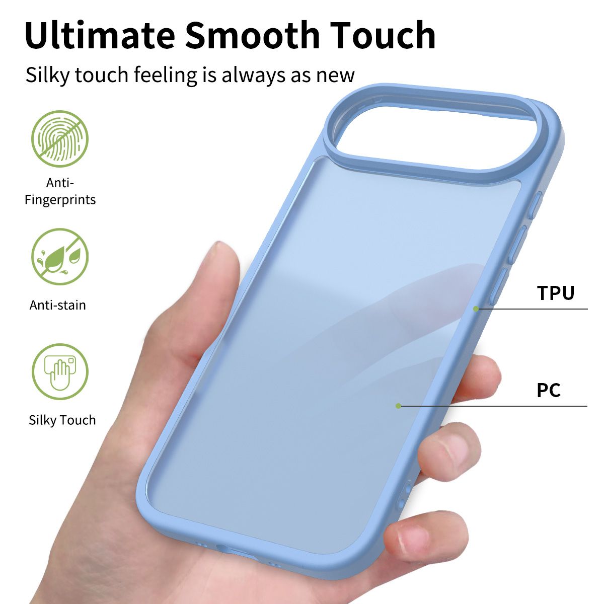 Pulse Translucent Matte Skin Feeling Case with Camera Action Button — 216