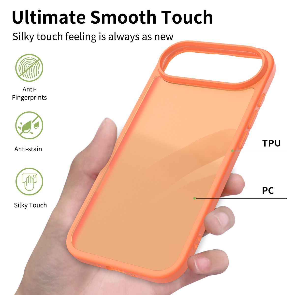 Pulse Translucent Matte Skin Feeling Case with Camera Action Button — 220