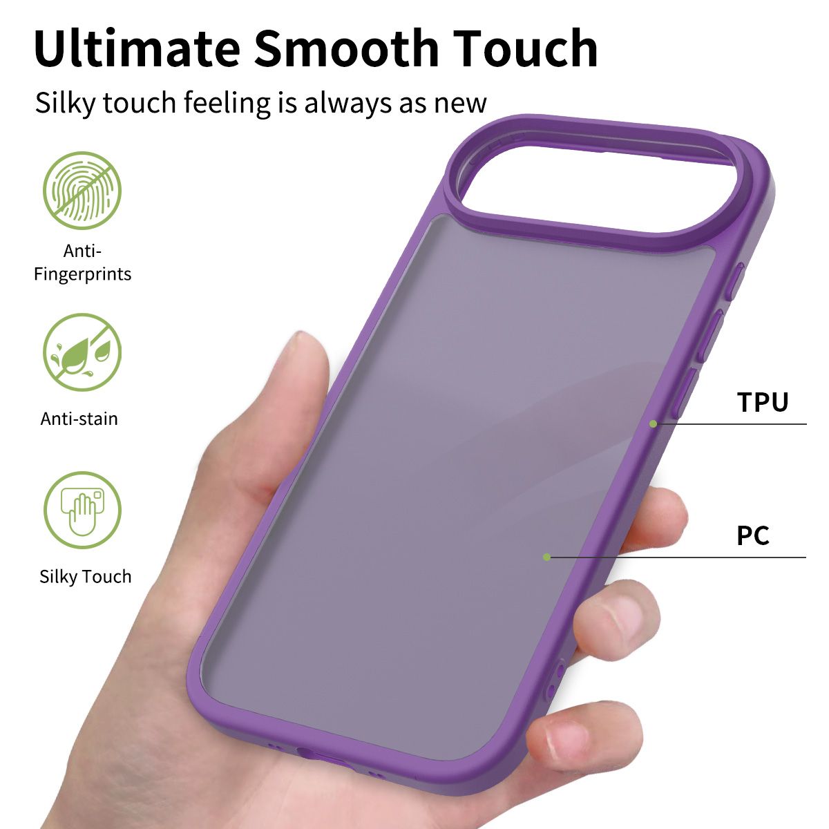 Pulse Translucent Matte Skin Feeling Case with Camera Action Button — 223