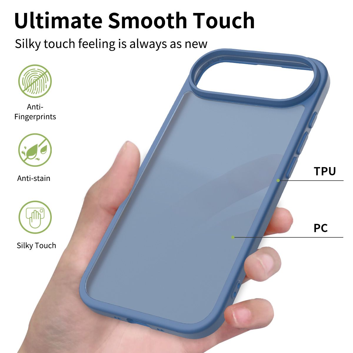 Pulse Translucent Matte Skin Feeling Case with Camera Action Button — 227
