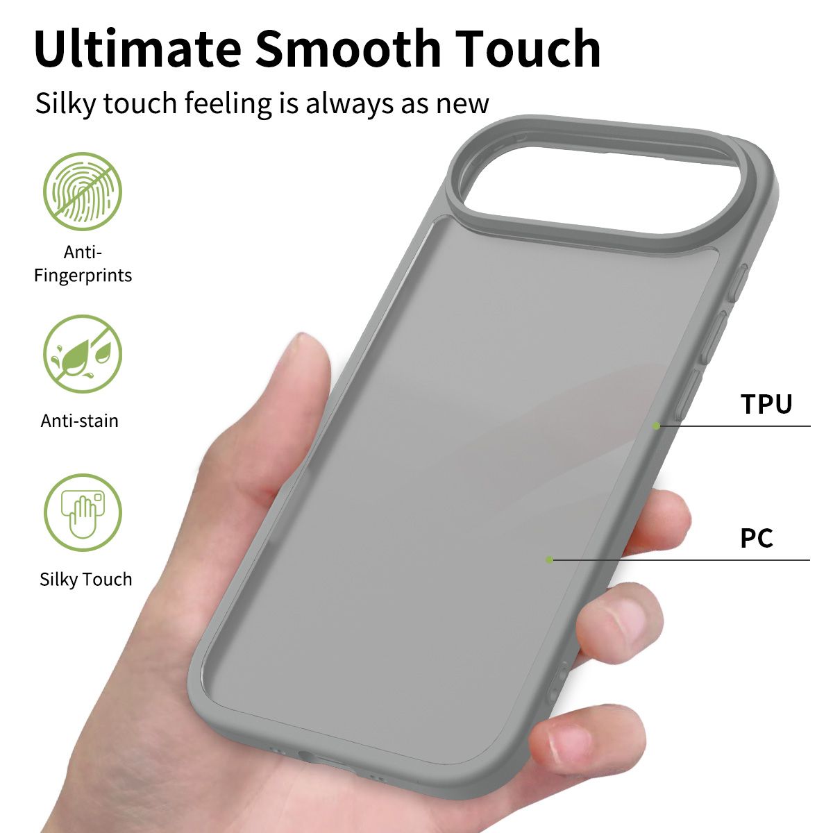 Pulse Translucent Matte Skin Feeling Case with Camera Action Button — 231