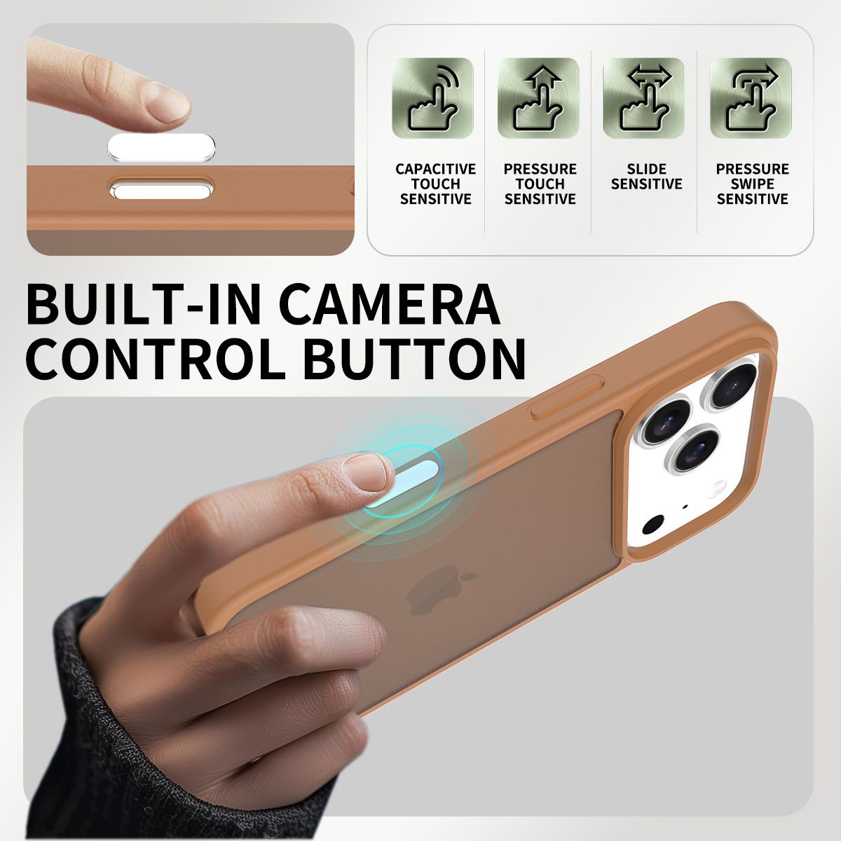 Pulse Translucent Matte Skin Feeling Case with Camera Action Button — 144