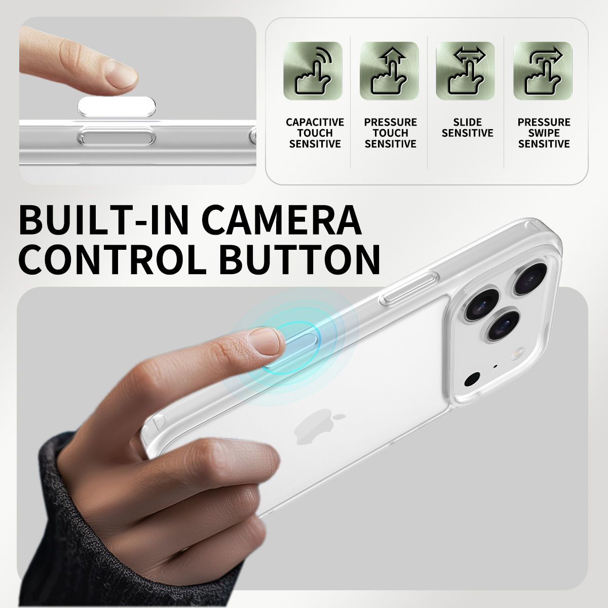 Pulse Translucent Matte Skin Feeling Case with Camera Action Button — 148