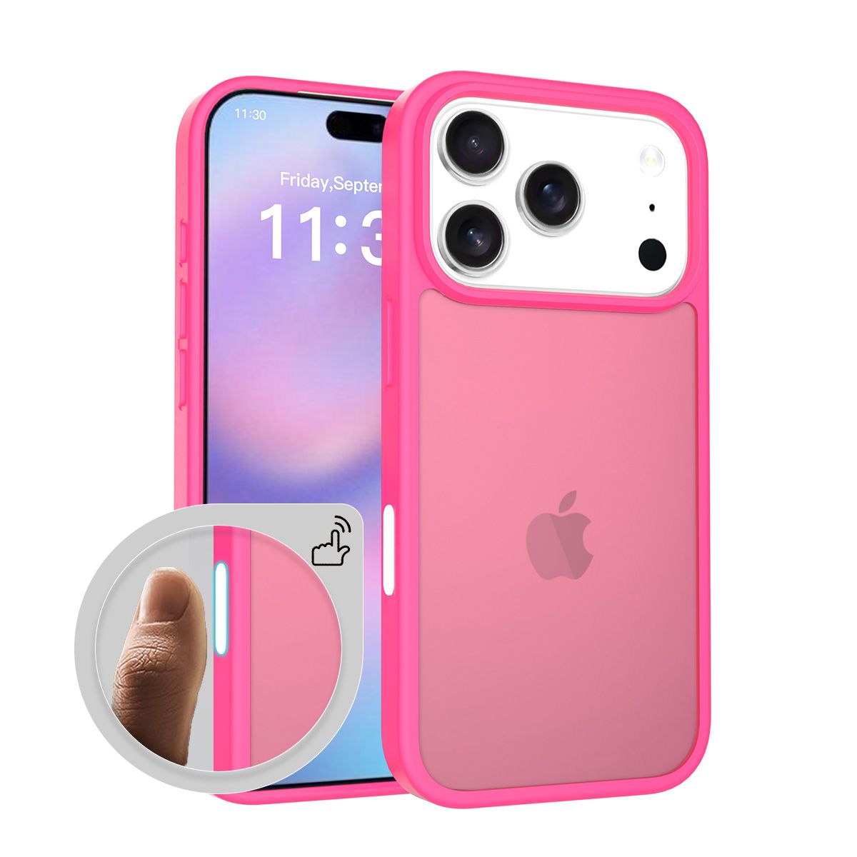 Pulse Translucent Matte Skin Feeling Case with Camera Action Button — 174