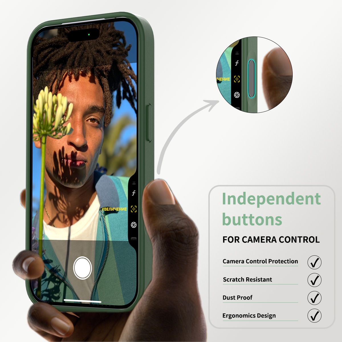 Pulse Translucent Matte Skin Feeling Case with Camera Action Button — 129
