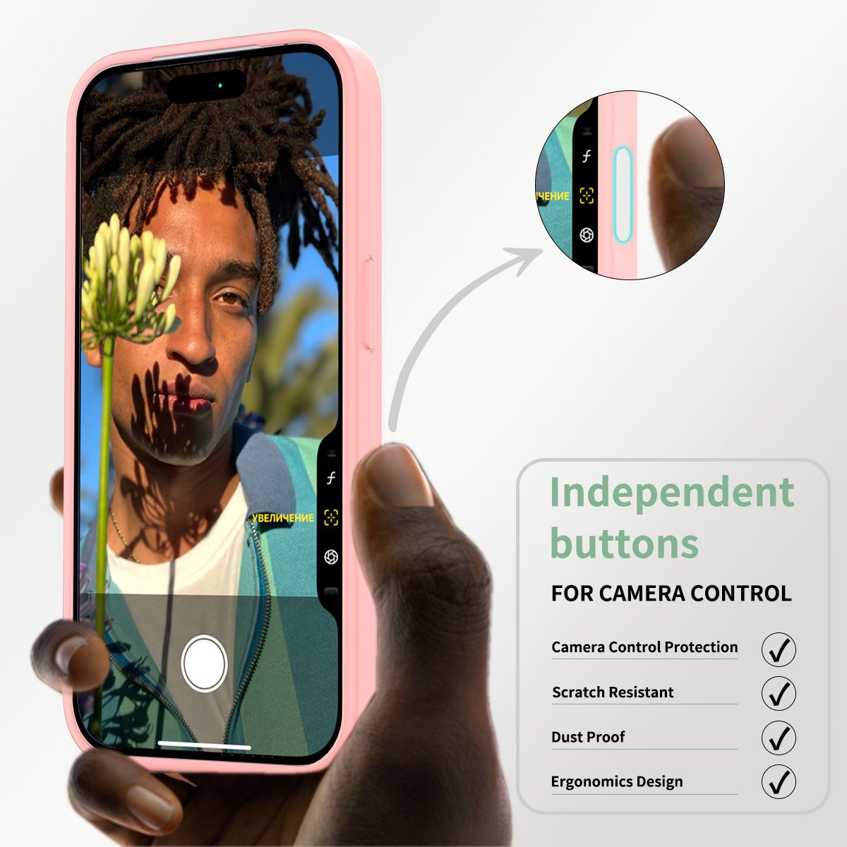 Pulse Translucent Matte Skin Feeling Case with Camera Action Button — 133