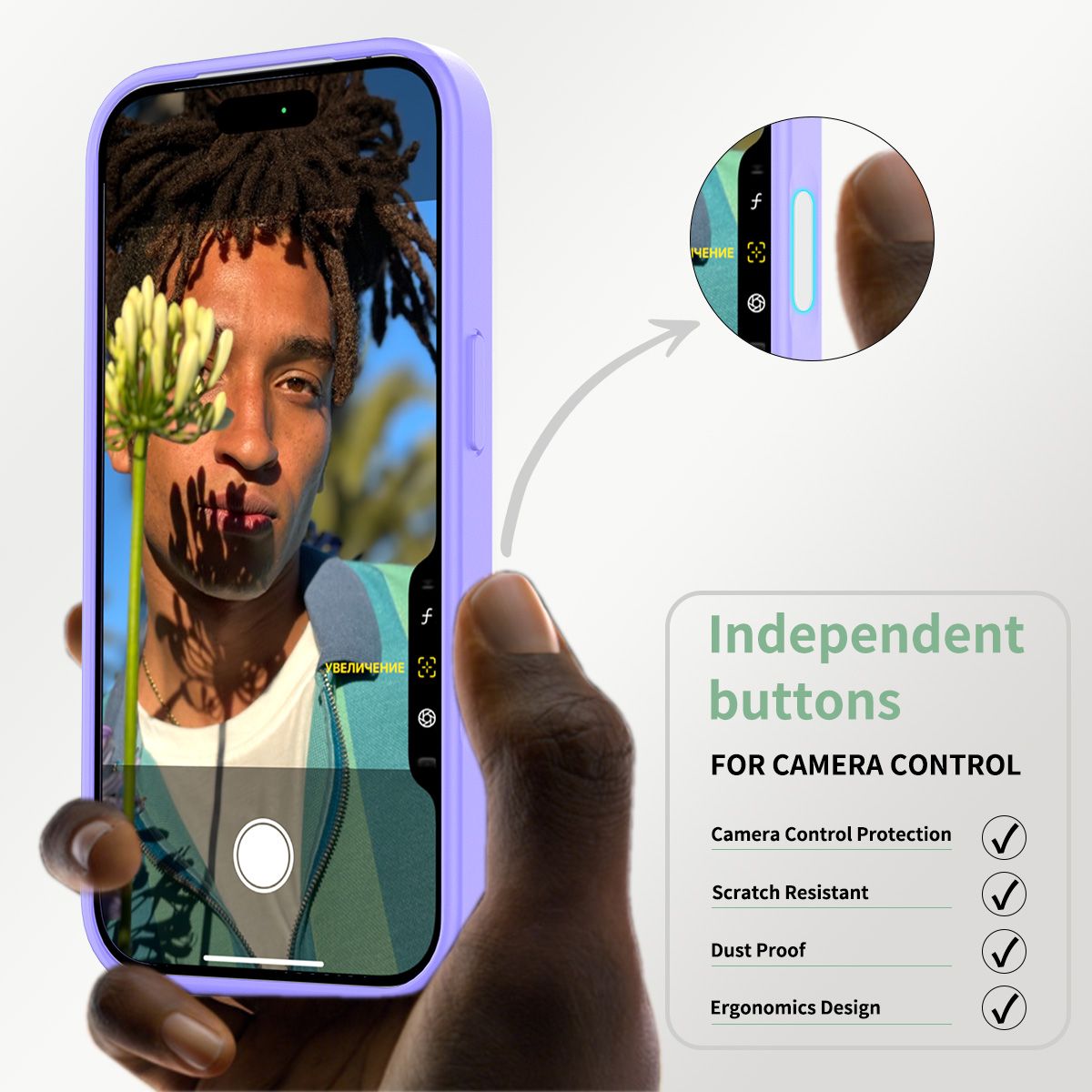 Pulse Translucent Matte Skin Feeling Case with Camera Action Button — 141