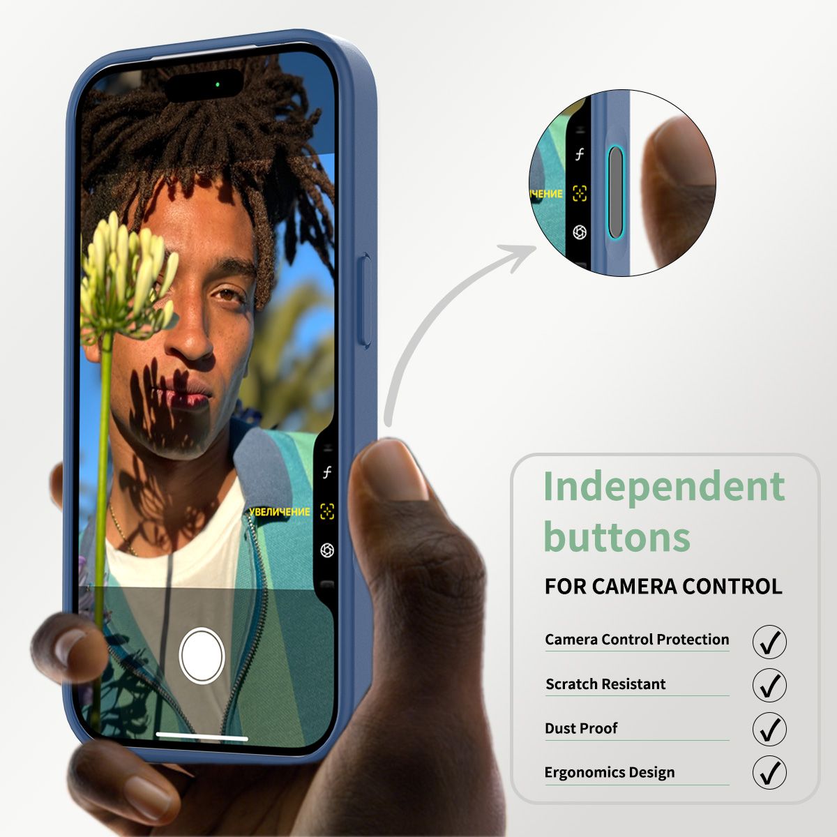 Pulse Translucent Matte Skin Feeling Case with Camera Action Button — 152