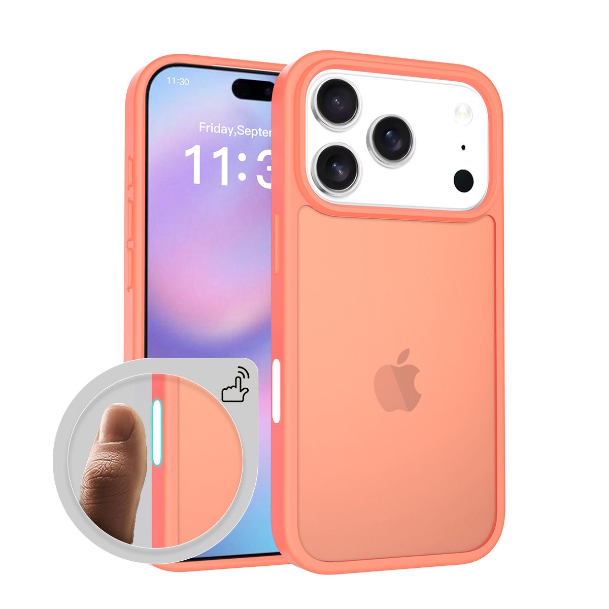 Pulse Translucent Matte Skin Feeling Case with Camera Action Button — 179