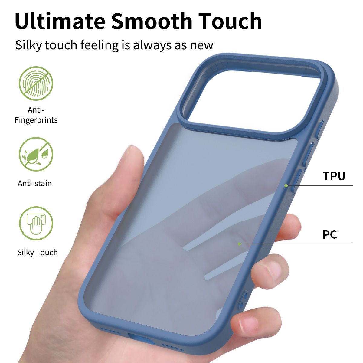Pulse Translucent Matte Skin Feeling Case with Camera Action Button — 155