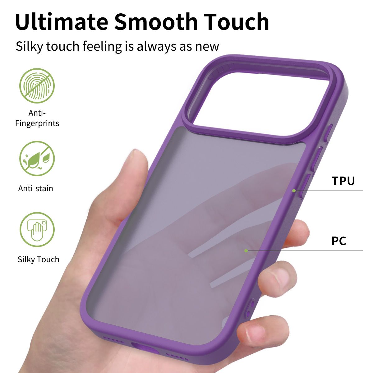 Pulse Translucent Matte Skin Feeling Case with Camera Action Button — 163