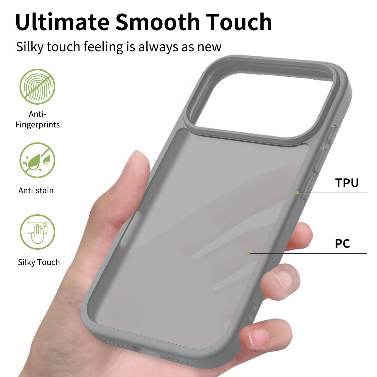 Pulse Translucent Matte Skin Feeling Case with Camera Action Button — 171