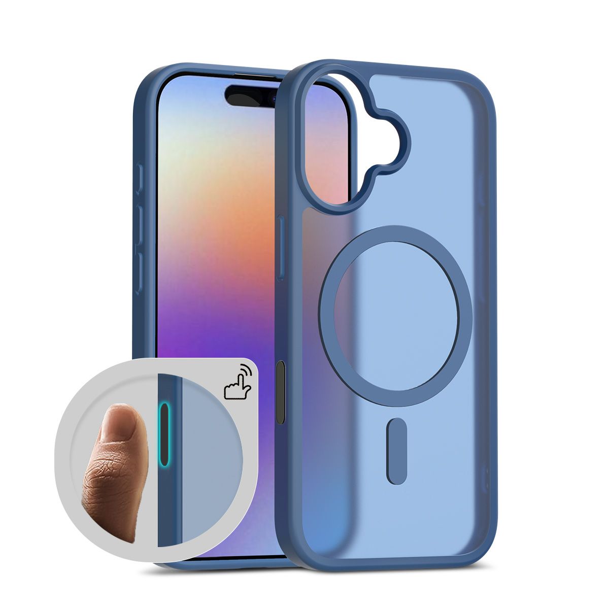 Pulse Translucent Matte Skin Feeling Case with Camera Action Button — 323