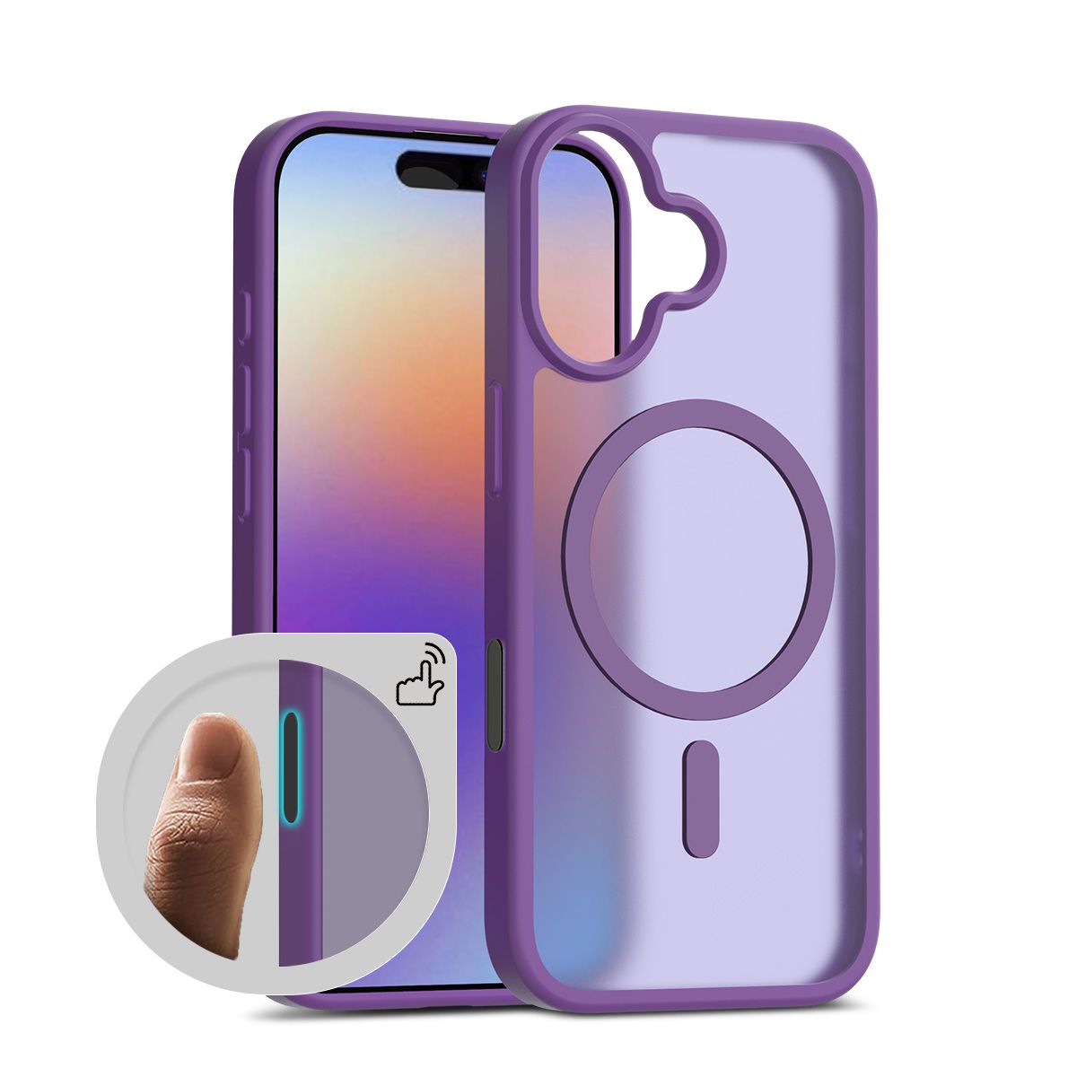 Pulse Translucent Matte Skin Feeling Case with Camera Action Button — 325