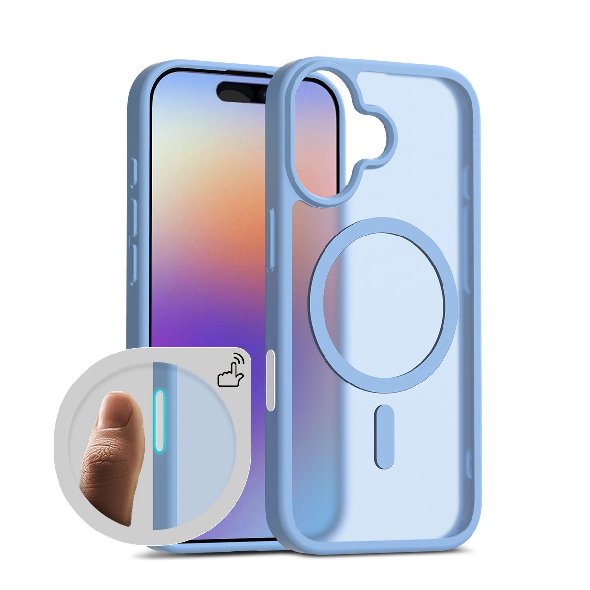 Pulse Translucent Matte Skin Feeling Case with Camera Action Button — 327